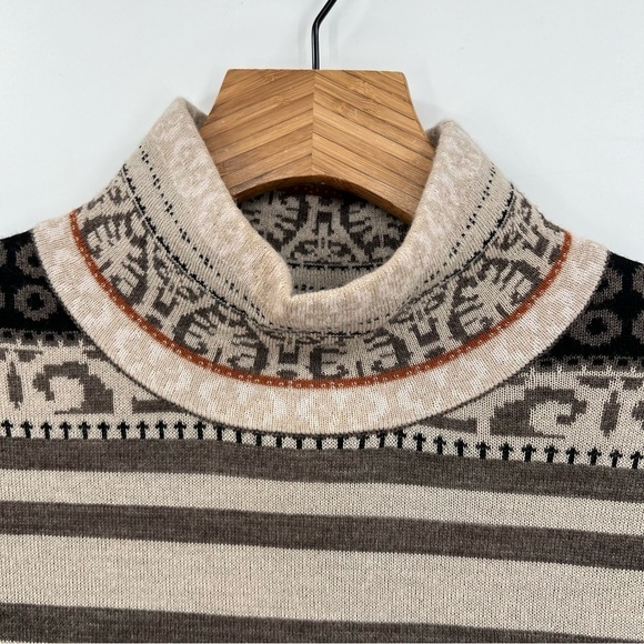 Icelandic Designs Catalina Nordic Mock Cowl Neck Merino Wool Sweater Size M - Picture 4 of 8
